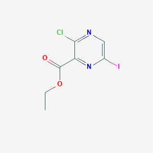 Ethyl3-chloro-6-iodopyrazine-2-carboxylate