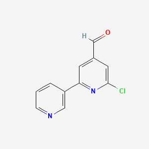 6-Chloro-[2,3'-bipyridine]-4-carbaldehyde