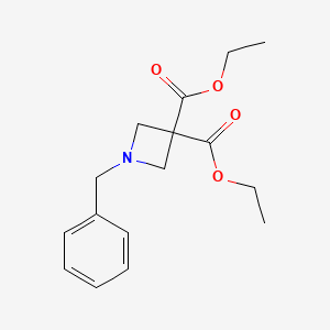 molecular formula C16H21NO4 B1313303 1-苄基氮杂环丁烷-3,3-二甲酸二乙酯 CAS No. 642411-11-8