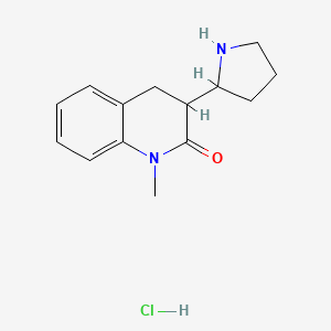 1-Methyl-3-pyrrolidin-2-yl-3,4-dihydroquinolin-2-one;hydrochloride