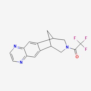 molecular formula C15H12F3N3O B1313304 1-(9,10-二氢-6H-6,10-甲烷氮杂菲并[4,5-g]喹喔啉-8(7H)-基)-2,2,2-三氟乙酮 CAS No. 230615-70-0