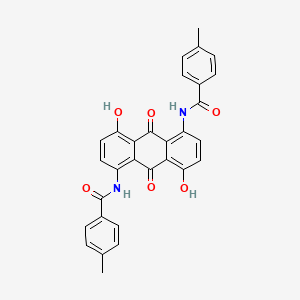 N,N'-(9,10-Dihydro-4,8-dihydroxy-9,10-dioxoanthracene-1,5-diyl)bis(4-methylbenzamide)