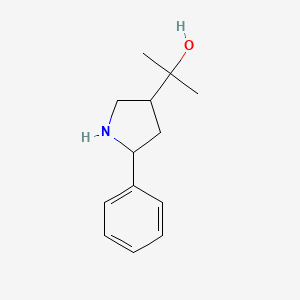 2-(5-Phenylpyrrolidin-3-yl)propan-2-ol