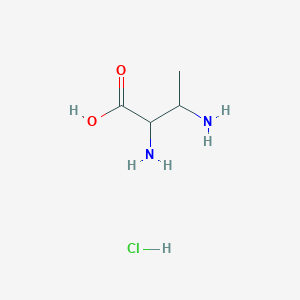 molecular formula C4H11ClN2O2 B13133172 2,3-Diaminobutanoicacidhydrochloride 