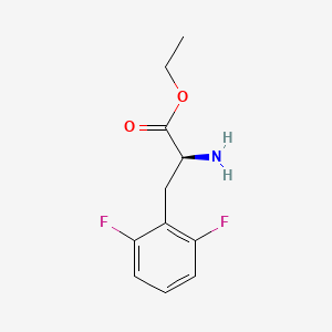 molecular formula C11H13F2NO2 B13133175 (S)-Ethyl 2-amino-3-(2,6-difluorophenyl)propanoate 