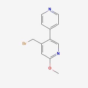 4-(Bromomethyl)-6-methoxy-3,4'-bipyridine