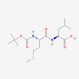 molecular formula C16H30N2O5S B13133205 Boc-Met-Leu-OH 