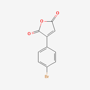 molecular formula C10H5BrO3 B13133252 p-Bromophenyl maleic anhydride 