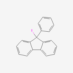 molecular formula C19H13I B13133258 9-Iodo-9-phenyl-9H-fluorene 