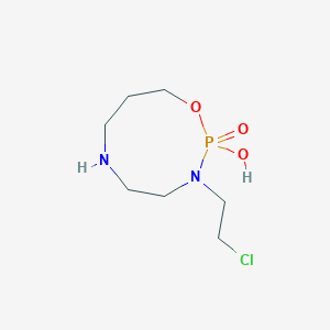 molecular formula C7H16ClN2O3P B131333 3-(2-Chloroethyl)-2-hydroxy-1,3,6,2-oxadiazaphosphonane 2-oxide CAS No. 158401-52-6