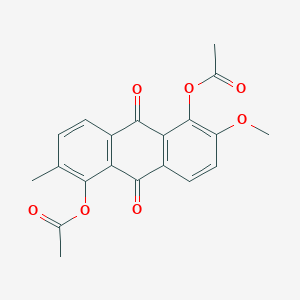 2-Methoxy-6-methyl-9,10-dioxo-9,10-dihydroanthracene-1,5-diyl diacetate