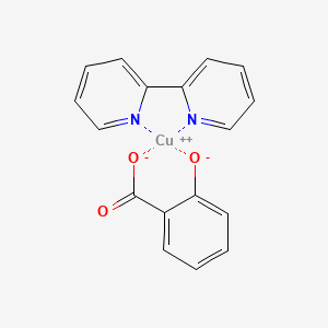 molecular formula C17H12CuN2O3 B13133436 [Salicylato](2,2'-bipyridine)copper 