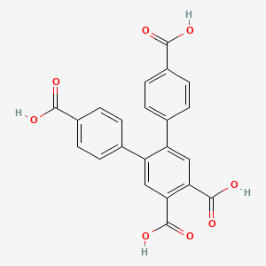 molecular formula C22H14O8 B13133482 4,5-bis(4-carboxyphenyl)phthalic acid 