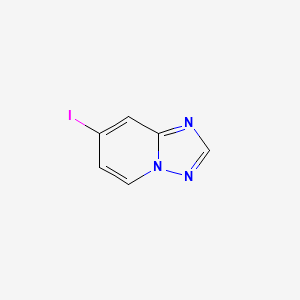 molecular formula C6H4IN3 B1313353 7-碘-[1,2,4]三唑并[1,5-a]吡啶 CAS No. 690258-25-4