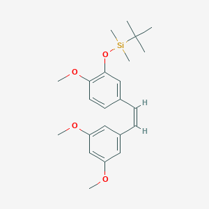 B131336 (Z)-3,4',5-Trimethoxy-3'-(tert-butyldimethylsilyloxy)stilbene CAS No. 586410-23-3