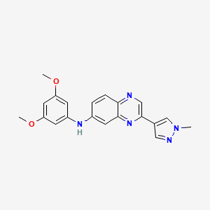 N-(3,5-Dimethoxyphenyl)-3-(1-methyl-1H-pyrazol-4-yl)quinoxalin-6-amine