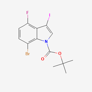 tert-Butyl 7-bromo-4-fluoro-3-iodo-1H-indole-1-carboxylate