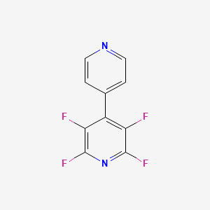 molecular formula C10H4F4N2 B13133707 2,3,5,6-Tetrafluoro-4,4'-bipyridine 