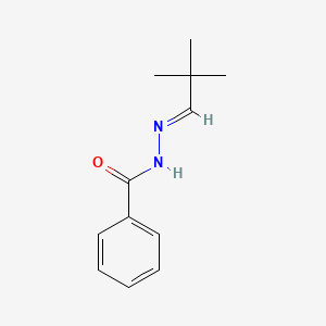molecular formula C12H16N2O B1313374 N'-[(1E)-2,2-二甲基丙叉基]苯甲酰肼 CAS No. 372960-11-7