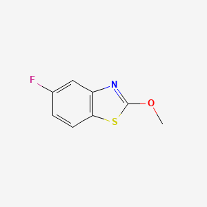 molecular formula C8H6FNOS B13133747 5-Fluoro-2-methoxybenzo[d]thiazole 