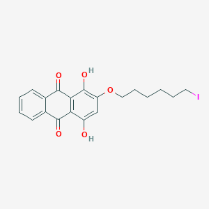 1,4-Dihydroxy-2-((6-iodohexyl)oxy)anthracene-9,10-dione