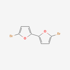 molecular formula C8H4Br2O2 B13133810 2,2'-Bifuran, 5,5'-dibromo- 