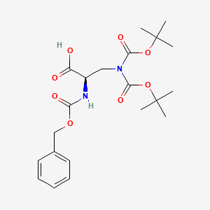 molecular formula C21H30N2O8 B13133822 Z-D-Gla(OtBu)2-OH 