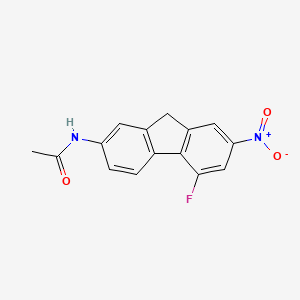 molecular formula C15H11FN2O3 B13133841 N-(5-fluoro-7-nitro-9H-fluoren-2-yl)acetamide CAS No. 2969-73-5