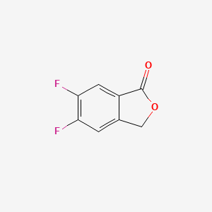 molecular formula C8H4F2O2 B13133865 5,6-difluoroisobenzofuran-1(3H)-one 