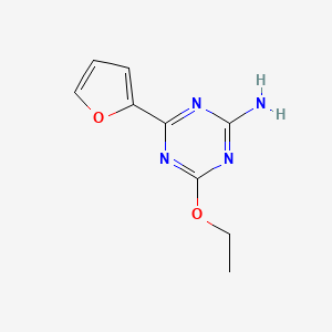 4-Ethoxy-6-(furan-2-yl)-1,3,5-triazin-2-amine