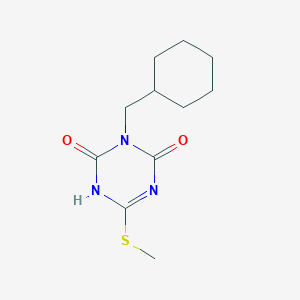 3-(Cyclohexylmethyl)-6-(methylsulfanyl)-1,3,5-triazine-2,4(1H,3H)-dione