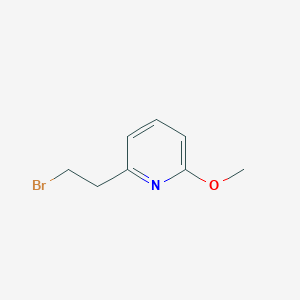 molecular formula C8H10BrNO B13133894 2-(2-Bromoethyl)-6-methoxypyridine 