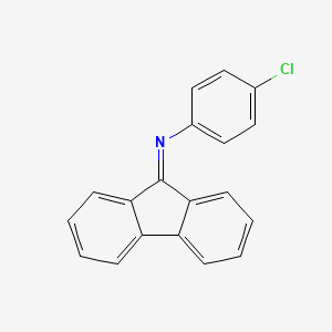 molecular formula C19H12ClN B13133896 4-Chloro-n-(9h-fluoren-9-ylidene)aniline CAS No. 5455-00-5