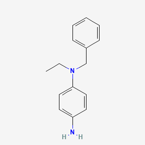 molecular formula C15H18N2 B1313391 N-Benzyl-N-ethyl-benzene-1,4-diamine CAS No. 58979-09-2