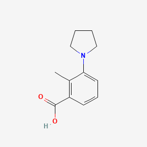 molecular formula C12H15NO2 B1313392 2-methyl-3-pyrrolidin-1-yl-benzoic Acid CAS No. 886501-16-2