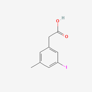 molecular formula C9H9IO2 B13133937 (3-Iodo-5-methylphenyl)acetic acid 