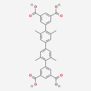 5-[4-[4-(3,5-Dicarboxyphenyl)-3,5-dimethylphenyl]-2,6-dimethylphenyl]benzene-1,3-dicarboxylic acid