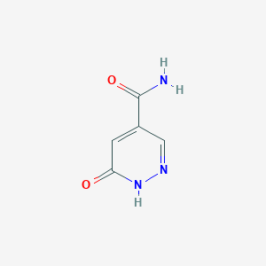 molecular formula C5H5N3O2 B13133961 6-Oxo-1,6-dihydropyridazine-4-carboxamide CAS No. 1935196-90-9