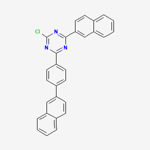 2-Chloro-4-(naphthalen-2-yl)-6-(4-(naphthalen-2-yl)phenyl)-1,3,5-triazine