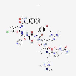 molecular formula C82H119ClN18O13 B13134079 Ganirelixacetate 