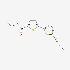 (2,2'-Bithiophene)-5-carboxylic acid, 5'-(1-propen-1-yl)-, ethyl ester