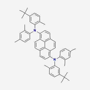 N1,N6-Bis(5-(tert-butyl)-2-methylphenyl)-N1,N6-bis(2,4-dimethylphenyl)pyrene-1,6-diamine