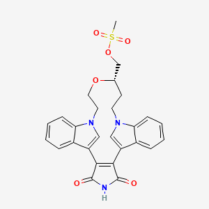 [(18S)-3,5-dioxo-17-oxa-4,14,21-triazahexacyclo[19.6.1.17,14.02,6.08,13.022,27]nonacosa-1(28),2(6),7(29),8,10,12,22,24,26-nonaen-18-yl]methyl methanesulfonate