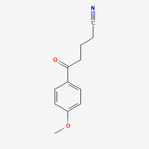 molecular formula C12H13NO2 B1313416 5-(4-Methoxyphenyl)-5-oxovaleronitrile CAS No. 26823-02-9