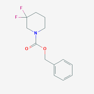 molecular formula C13H15F2NO2 B13134163 Benzyl 3,3-difluoropiperidine-1-carboxylate 