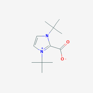 molecular formula C12H20N2O2 B13134267 1,3-Di-tert-butyl-1H-imidazol-3-ium-2-carboxylate 