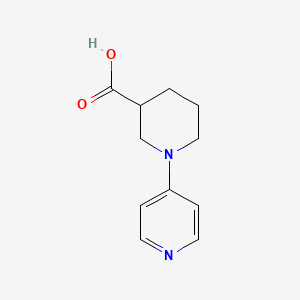 molecular formula C11H14N2O2 B1313429 1-吡啶-4-基-哌啶-3-羧酸 CAS No. 80028-29-1