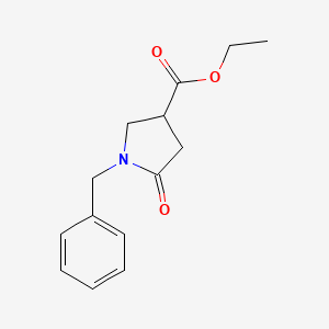 molecular formula C14H17NO3 B1313430 乙基 1-苄基-5-氧代吡咯烷-3-羧酸酯 CAS No. 5733-87-9