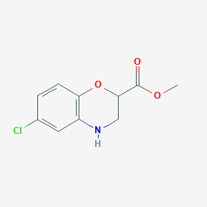 Methyl 6-chloro-3,4-dihydro-2H-benzo[b][1,4]oxazine-2-carboxylate