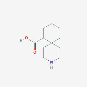 molecular formula C11H19NO2 B13134316 3-Azaspiro[5.5]undecane-7-carboxylic acid 